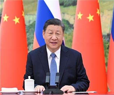 习近平同俄罗斯总统举行视频会晤