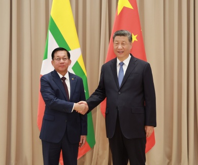 习近平会见缅甸领导人