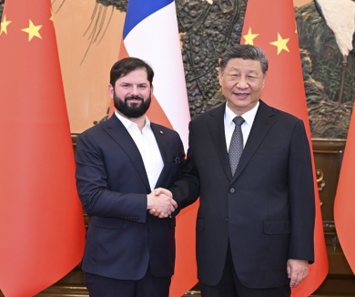 习近平会见智利总统