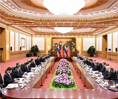 习近平同俄罗斯总统会谈