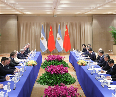 习近平会见阿根廷总统