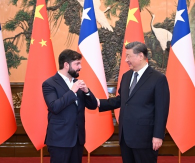 习近平会见智利总统